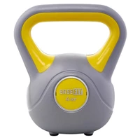 Гиря пластиковая BASEFIT DB-503 4 кг, серый/желтый. 521644876
