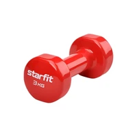 Гантель виниловая STARFIT DB-101 3 кг, красный. 1352234661