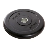 Диск обрезиненный черный STARFIT BB-202, 26 мм, 2,5 кг 1614981360