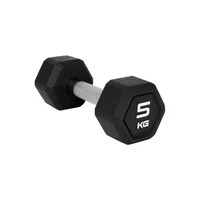 Гантель гексагональная STARFIT DB-301PRO 5 кг, обрезиненная, черный 1332967451