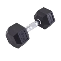 Гантель гексагональная STARFIT DB-301, 9 кг, обрезиненная, черный 608431610
