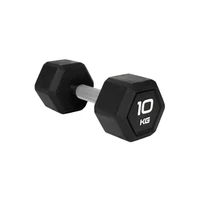 Гантель гексагональная STARFIT DB-301PRO 10 кг, обрезиненная, черный 106496791