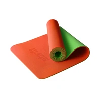 Коврик для йоги и фитнеса STARFIT FM-201 TPE, 0,4 см, 183x61 см, оранжевый/зеленый 1253891795