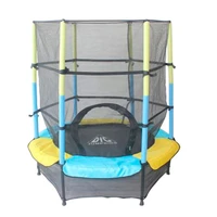 Батут DFC JUMP KIDS 55' желт/син, сетка (137см) 1078646577