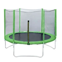 Батут DFC Trampoline Fitness 8ft наружн.сетка, св.зел. (244см) 858491789