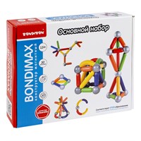 Магнитный конструктор "BONDIMAX" основной набор, 30 деталей, Bondibon (арт. ВВ6042) 634834430