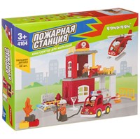 Конструктор для малышей Bondibon "Пожарная станция" 60 шт. (арт. ВВ4104) 801394584