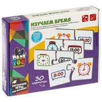 Пазл "ИЗУЧАЕМ ВРЕМЯ" 30 логических карточек, 2 части Baby You Bondibon (арт. ВВ4823) 507990863