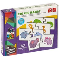 Пазл "КТО ЧЬЯ МАМА?" 30 логических карточек, 2 части Baby You Bondibon (арт. ВВ4828) 1381717108