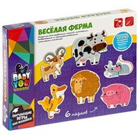 Набор пазлов "ВЕСЕЛАЯ ФЕРМА" 6 пазлов Baby You Bondibon (арт. ВВ4825) 1789226863