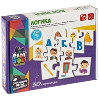Пазл "ЛОГИКА" 30 карточек, 3 части Baby You Bondibon (арт. ВВ4821) 1087085021