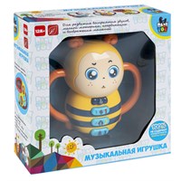 Игрушка музыкальная "ПЧЕЛКА" со светом, на батарейках, ноты, звуки животных, мелодии Baby You Bondibon (арт. ВВ6185) 1487885526