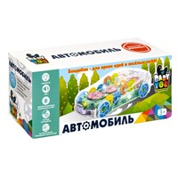 Игрушка музыкальная "АВТОМОБИЛЬ С ШЕСТЕРЁНКАМИ" со светом, прозрачным корпусом, объезжает препятствия, Baby You Bondibon (арт. ВВ5588) 1562171317