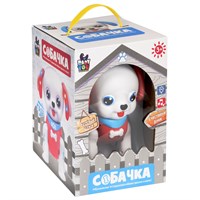 Игрушка музыкальная "СОБАЧКА", прыгает, лает, ушки и хвост с подсветкой, розовая Baby You Bondibon (арт. ВВ5478) 961838472