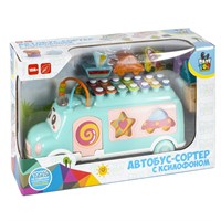 Сортер Bondibon "Автобус" с ксилофоном голубой (арт. ВВ4748) 2024506655