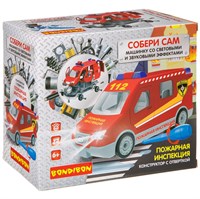 Конструктор с отверткой Bondibon Собирай и Играй «Пожарная инспекция» 55 дет. (арт. ВВ4155) 195331623