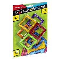 Конструктор магнитный, 6 квадратов (арт. ВВ4398) 331018600
