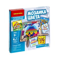 Настольная игра из дерева «МОЗАИКА ЦВЕТА» 8 цветов, 15 заданий БондиЛогика Bondibon (арт. ВВ4866) 363072705