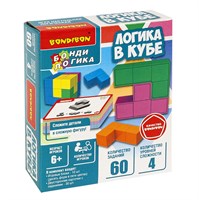 Настольная логическая игра-головоломка "ЛОГИКА В КУБЕ" Бондилогика Bondibon (арт. ВВ6467) 13440138