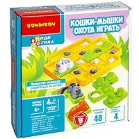 Настольная логическая игра-головоломка "КОШКИ-МЫШКИ. ОХОТА ИГРАТЬ" БондиЛогика Bondibon (арт. ВВ5076) 1851559908