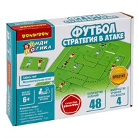 Настольная логическая игра-головоломка "ФУТБОЛ. Стратегия в атаке" БондиЛогика Bondibon (арт. ВВ6262) 1549547336