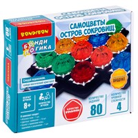 Настольная логическая игра-головоломка "САМОЦВЕТЫ. ОСТРОВ СОКРОВИЩ" БондиЛогика Bondibon (арт. ВВ6204) 1011423367