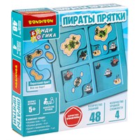 Настольная логическая игра-головоломка "ПИРАТЫ. ПРЯТКИ" БондиЛогика Bondibon (арт. ВВ6010) 1521557395