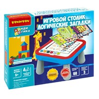 Игра настольная логическая "ИГРОВОЙ СТОЛИК, ЛОГИЧЕСКИЕ ЗАГАДКИ" БондиЛогика Bondibon (арт. ВВ6256) 1053283637