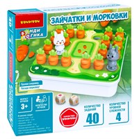 Настольная логическая игра "ЗАЙЧАТКИ И МОРКОВКИ" БондиЛогика Bondibon (арт. ВВ5862) 119443235