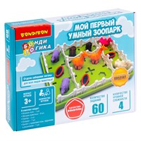Настольная логическая игра-головоломка "МОЙ ПЕРВЫЙ УМНЫЙ ЗООПАРК" БондиЛогика Bondibon (арт. ВВ6112) 400641411