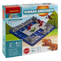 Настольная логическая игра-головоломка "ПОЙМАЙ ДИНОЗАВРА" БондиЛогика Bondibon (арт. ВВ6341) 1884898398