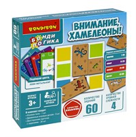 Настольная логическая игра "ВНИМАНИЕ, ХАМЕЛЕОНЫ!" Бондилогика Bondibon (арт. ВВ6438) 1859572121