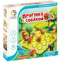 Логическая настольная игра "ПРОГУЛКА С СОБАКОЙ" Умные Игры / СмартГеймс / Smart Games Bondibon (арт. ВВ4971) 2042914035