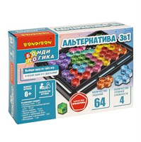 Настольная логическая игра "АЛЬТЕРНАТИВА 3в1" Бондилогика Bondibon (арт. ВВ6515) 2146470663