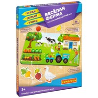 Магнитная игра "Весёлая ферма" 36 магнитов Играй Думай Учись Bondibon (арт. ВВ4830) 1237546886