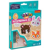 Набор для творчества АКВАМОЗАИКА "ЖИВОТНЫЕ 3D" медведь, заяц, лиса, Творчество с Луки Bondibon (арт. ВВ3356) 1853371816
