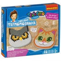 Набор для творчества Bondibon Большая термомозаика "Кот и филин" (арт. ВВ3955) 672654353