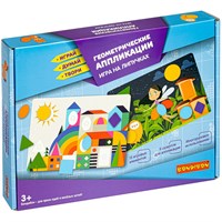 Настольная игра на липучках "ГЕОМЕТРИЧЕСКИЕ АППЛИКАЦИИ" Играй Думай Твори Bondibon (арт. ВВ4553) 864786604