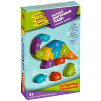 Пазл "ДИНОЗАВРИК" мягкий фигурный Играй Думай Твори Bondibon (арт. ВВ4218) 453388229