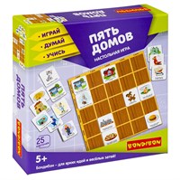 Настольная игра "ПЯТЬ ДОМОВ" Играй Думай Учись Bondibon (арт. ВВ4707) 1535572492