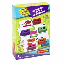 Настольная игра "ИЗУЧАЕМ СЛОГИ И ЧИТАЕМ" Играй Думай Учись Bondibon (арт. ВВ5618) 744006734