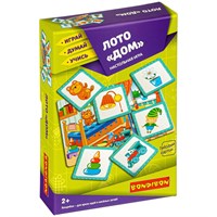 Настольная игра ЛОТО "ДОМ" Играй Думай Учись Bondibon (арт. ВВ3903) 91043264