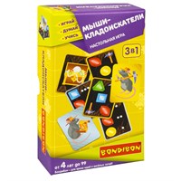 Настольная игра "МЫШИ-КЛАДОИСКАТЕЛИ" 3 в 1 Играй Думай Учись Bondibon (арт. ВВ5214) 1202366495