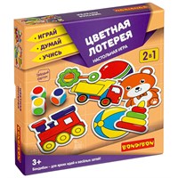 Настольная игра "ЦВЕТНАЯ ЛОТЕРЕЯ" 2 в 1 Играй Думай Учись Bondibon (арт. ВВ4331) 1057090903