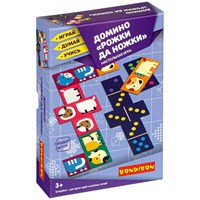 Настольная игра ДОМИНО "РОЖКИ ДА НОЖКИ" 2 в 1 Играй Думай Учись Bondibon (арт. ВВ3905) 997011698