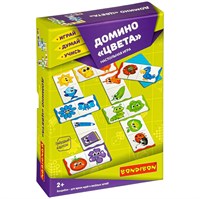 Настольная игра ДОМИНО "ЦВЕТА" Играй Думай Учись Bondibon (арт. ВВ3901) 1563801938