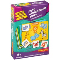 Настольная игра ЛОТО "ЖИВОТНЫЙ МИР" Играй Думай Учись Bondibon (арт. ВВ4870) 798576759