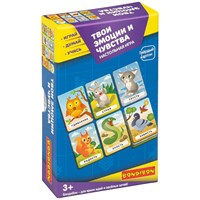 Настольная игра "ТВОИ ЭМОЦИИ И ЧУВСТВА" 9 в 1 Играй Думай Учись Bondibon (арт. ВВ4705) 809935158