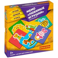 Настольная игра МЕМО "ЛЮБИМЫЕ ИГРУШКИ" Играй Думай Учись Bondibon (арт. ВВ3910) 1378587949