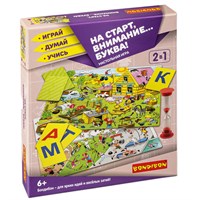 Настольная игра "НА СТАРТ, ВНИМАНИЕ…БУКВА!" 2 в 1 Играй Думай Учись Bondibon (арт. ВВ5119) 270673813